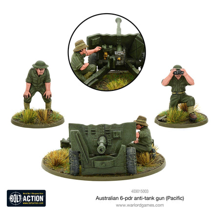 Australian 6-pdr Anti-tank Gun - Khaki and Green Books