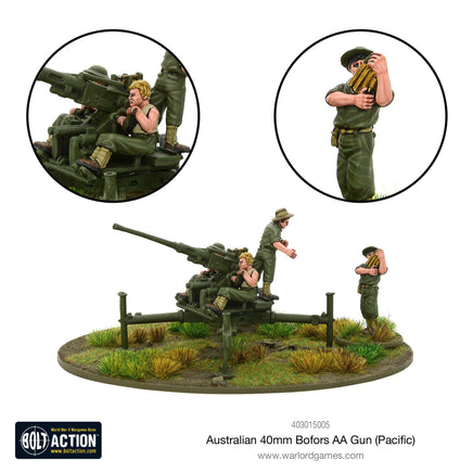 Bolt Action - Australian 40mm Bofors AA gun (Pacific) - Khaki and Green Books
