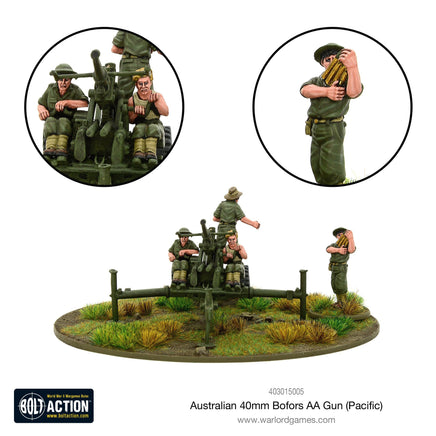 Bolt Action - Australian 40mm Bofors AA gun (Pacific) - Khaki and Green Books