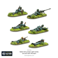 Bolt Action : Italian Army Sniper, Light Mortar and Anti-tank Rifle teams - Khaki and Green Books