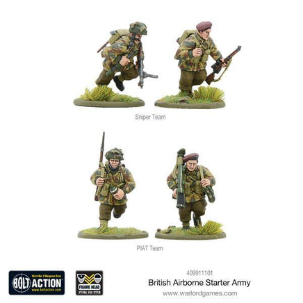 Bolt Action - British Airborne Starter Army - Khaki and Green Books