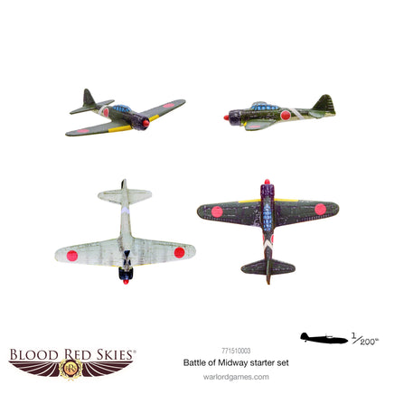 Blood Red Skies - Battle of Midway Starter Set - Khaki & Green Books
