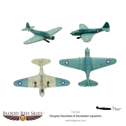 Blood Red Skies - Douglas Dauntless & Devastator Squadron - Khaki & Green Books