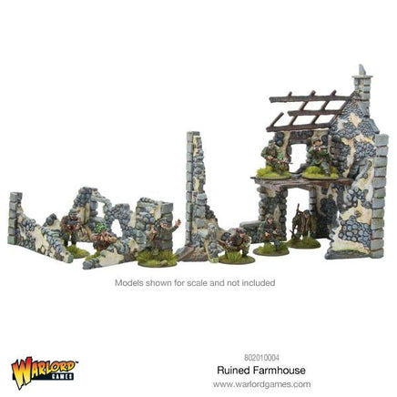 Warlord Games - Ruined Farmhouse - Khaki and Green Books