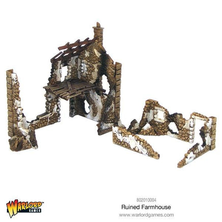 Warlord Games - Ruined Farmhouse - Khaki and Green Books