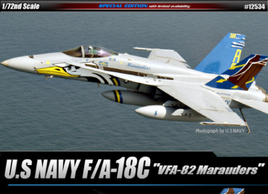 Academy 12534 1/72 F/A-18C U.S Navy VFA-82 "Marauders" Le: Hornet Plastic Model Kit - Khaki & Green Books