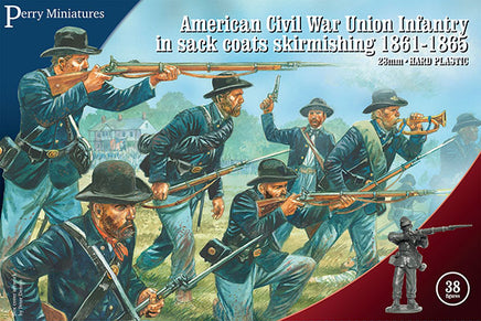 Perry Miniatures - ACW 120  Union Infantry in Sack Coats Skirmishing 1861-65 - Khaki and Green Books