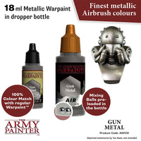 THE ARMY PAINTER - WARPAINTS AIR METALLICS : GUN METAL