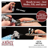 THE ARMY PAINTER - WARPAINTS AIR METALLICS : GUN METAL