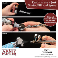 THE ARMY PAINTER - WARPAINTS AIR METALLICS : EVIL CHROME