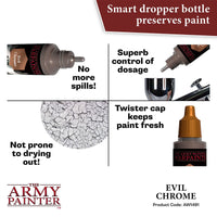 THE ARMY PAINTER - WARPAINTS AIR METALLICS : EVIL CHROME