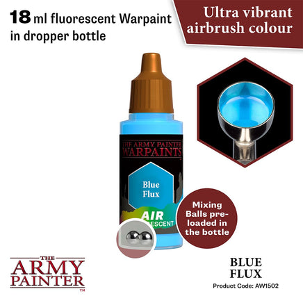 THE ARMY PAINTER WARPAINTS AIR FLUORESCENT : BLUE FLUX - Khaki and Green Books
