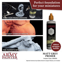 THE ARMY PAINTER - WARPAINTS AIR : GREY PRIMER, 100ML
