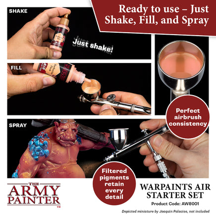 The Army Painter - Warpaints Air Starter Set - Khaki & Green Books