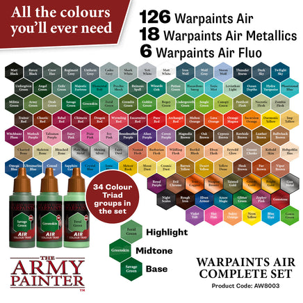 Warpaints Air Complete Set - Khaki & Green Books