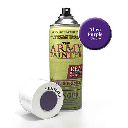 The Army Painter Colour Primer Spray - Alien Purple - Khaki & Green Books