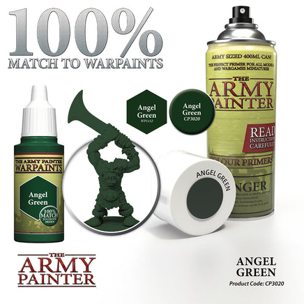 The Army Painter Colour Primer Spray - Angel Green - Khaki & Green Books