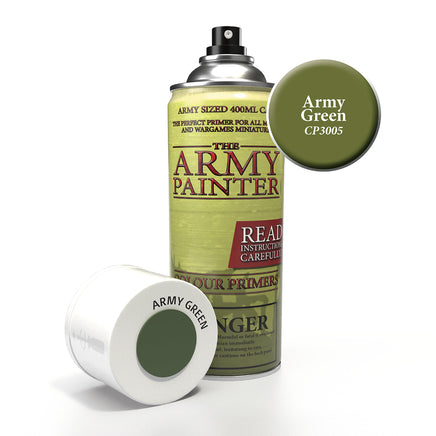 The Army Painter Colour Primer Spray - Army Green - Khaki & Green Books