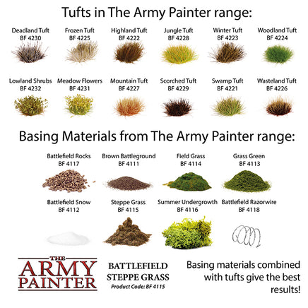 The Army Painter Basing : Steppe Grass - Khaki & Green Books
