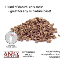 THE ARMY PAINTER BATTLEFIELD BASING : BATTLEFIELD ROCKS - Khaki and Green Books