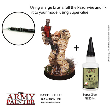 The Army Painter Basing : Razor Wire - Khaki & Green Books