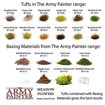 The Army Painter Battlefields : Meadow Flowers - Khaki & Green Books