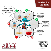 THE ARMY PAINTER WARGAMER BRUSH - VEHICLE & SCENERY - Khaki and Green Books