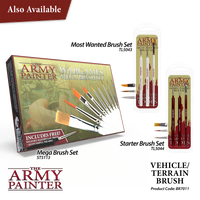 THE ARMY PAINTER WARGAMER BRUSH - VEHICLE & SCENERY - Khaki and Green Books