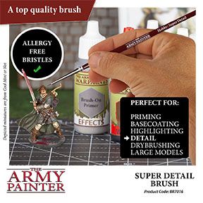 THE ARMY PAINTER HOBBY BRUSH - SUPER DETAIL - Khaki and Green Books