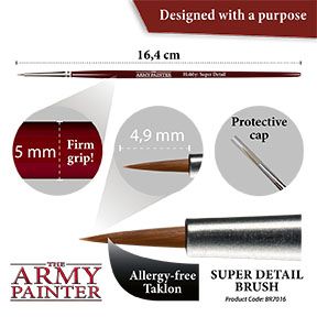 THE ARMY PAINTER HOBBY BRUSH - SUPER DETAIL - Khaki and Green Books
