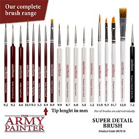 THE ARMY PAINTER HOBBY BRUSH - SUPER DETAIL - Khaki and Green Books