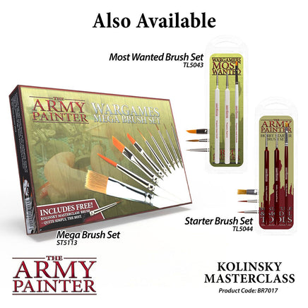 THE ARMY PAINTER WARGAMER BRUSH - MASTERCLASS - Khaki and Green Books