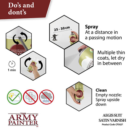 THE ARMY PAINTER COLOUR PRIMER : AEGIS SUIT SATIN VARNISH - Khaki and Green Books