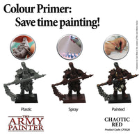 The Army Painter Colour Primer Spray - Chaotic Red - Khaki & Green Books