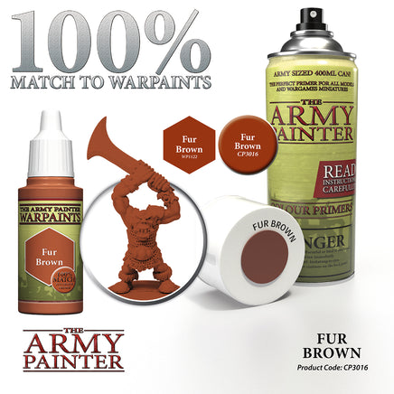 The Army Painter Colour Primer Spray - Fur Brown - Khaki & Green Books