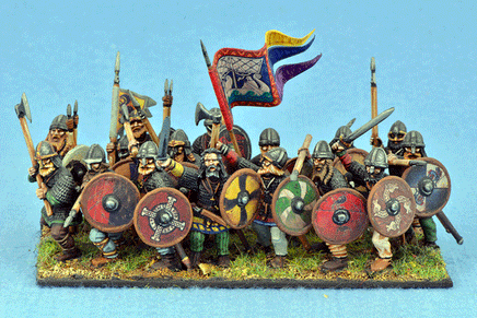 GRIPPING BEAST PLASTIC VIKING HIRDMEN - Khaki and Green Books