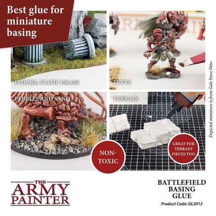 The Army Painter Battlefields Basing Glue - Khaki and Green Books