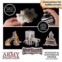 THE ARMY PAINTER GAMEMASTER - TERRAIN PRIMER DUNGEONS & SUBTERRAIN - Khaki and Green Books