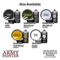 THE ARMY PAINTER GAMEMASTER - TERRAIN PRIMER DUNGEONS & SUBTERRAIN - Khaki and Green Books