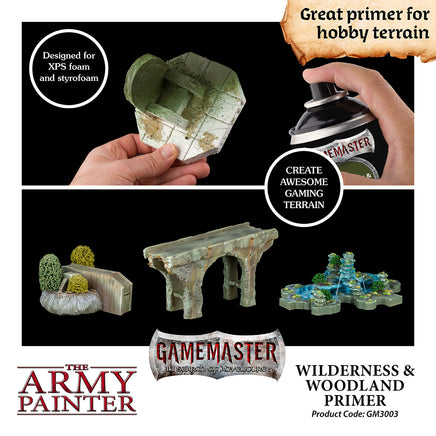 The Army Painter - GameMaster Wilderness & Woodland Terrain Primer - Khaki & Green Books
