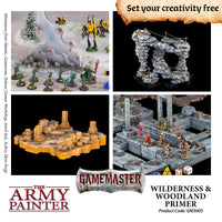 The Army Painter - GameMaster Wilderness & Woodland Terrain Primer - Khaki & Green Books