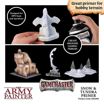 The Army Painter - GameMaster Snow & Tundra Terrain Primer - Khaki & Green Books