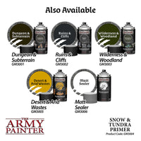 The Army Painter - GameMaster Snow & Tundra Terrain Primer - Khaki & Green Books