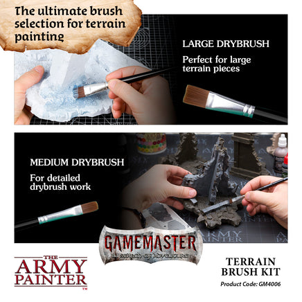 The Army Painter - GameMaster - Terrain Brush Set - Khaki & Green Books