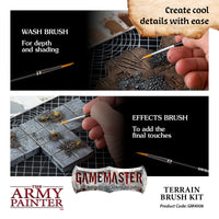 The Army Painter - GameMaster - Terrain Brush Set - Khaki & Green Books