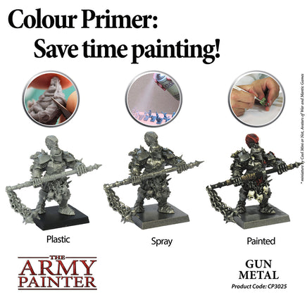 The Army Painter Colour Primer Spray - Gun Metal - Khaki & Green Books