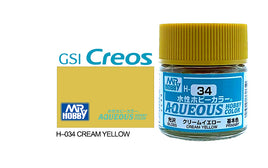 Mr. Hobby Aqueous Gloss Cream Yellow H-34 - Khaki and Green Books