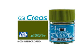 Mr. Hobby Aqueous Semi-Gloss Interior Green H-58 - Khaki and Green Books