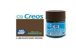 Mr. Hobby Aqueous Semi-Gloss RLM Sandy Brown H-66 - Khaki and Green Books