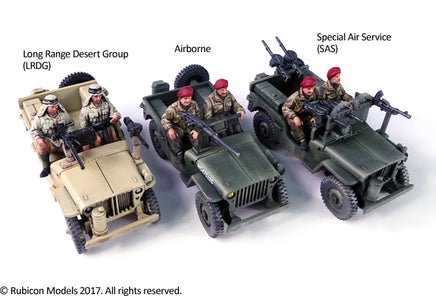 Rubicon Commonwealth Willys MB 1/4 ton 4x4 Jeep - Khaki and Green Books